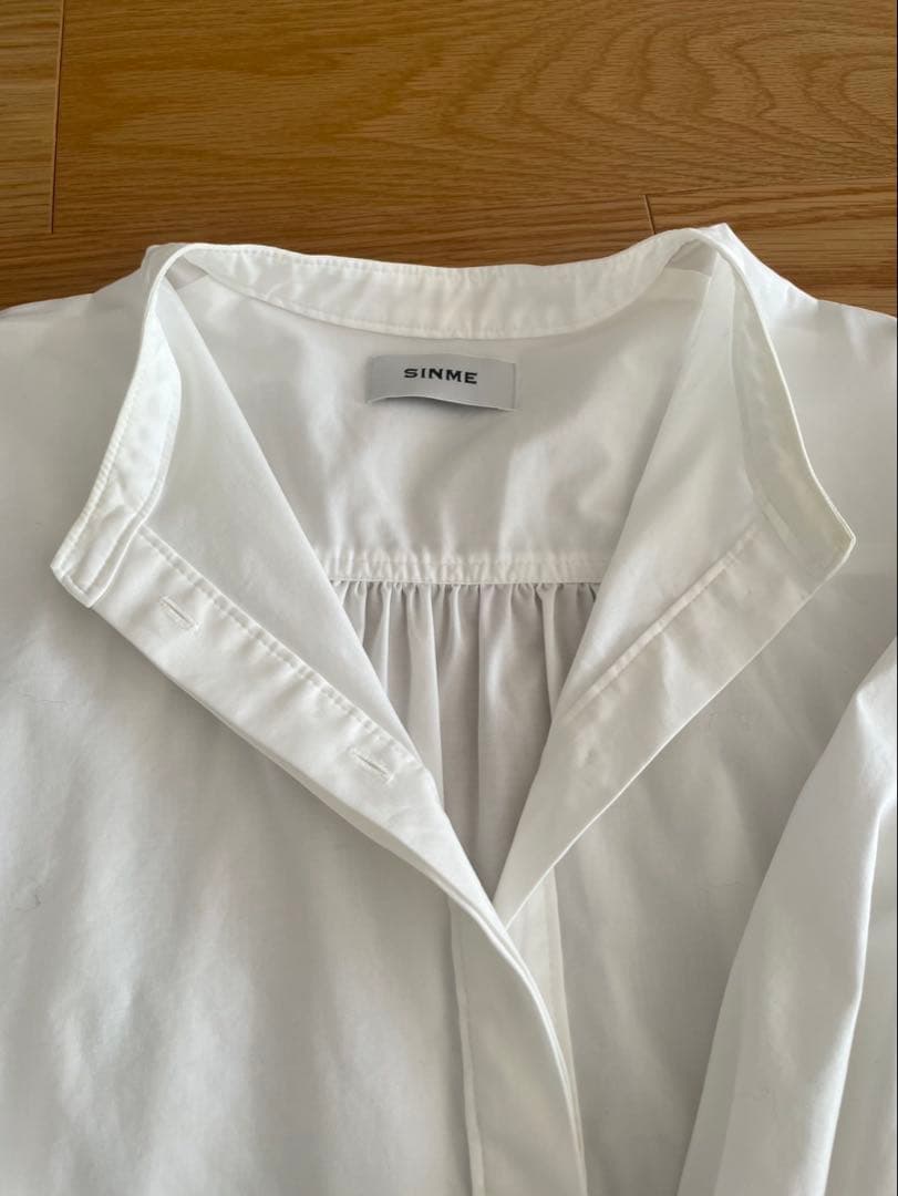 SHINME シンメ　ボリュームシャツ　ホワイト　M