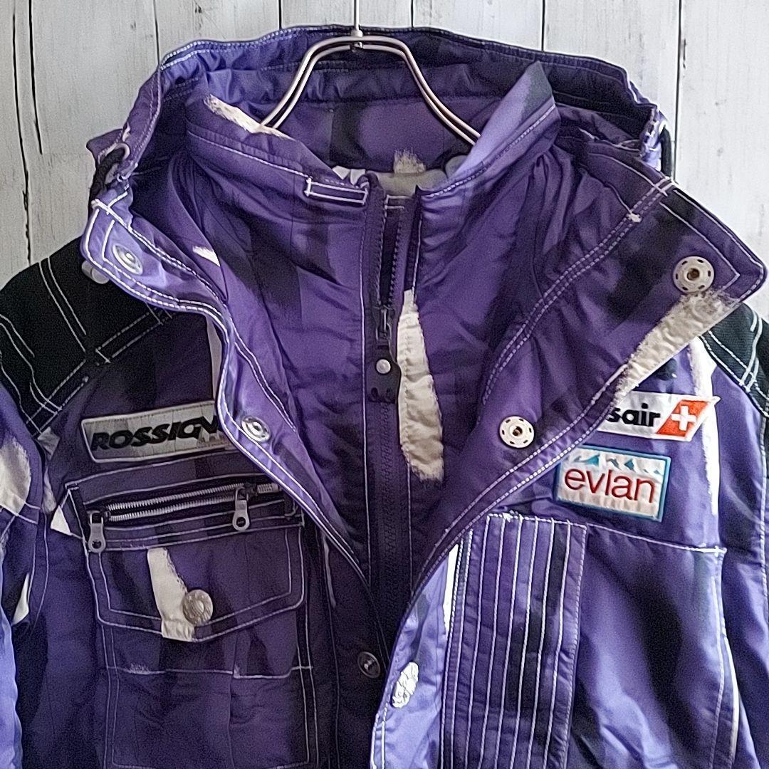 【ROSSIGNOL】ロシニョール フルジップ スキーウェア 上下セット M 紫