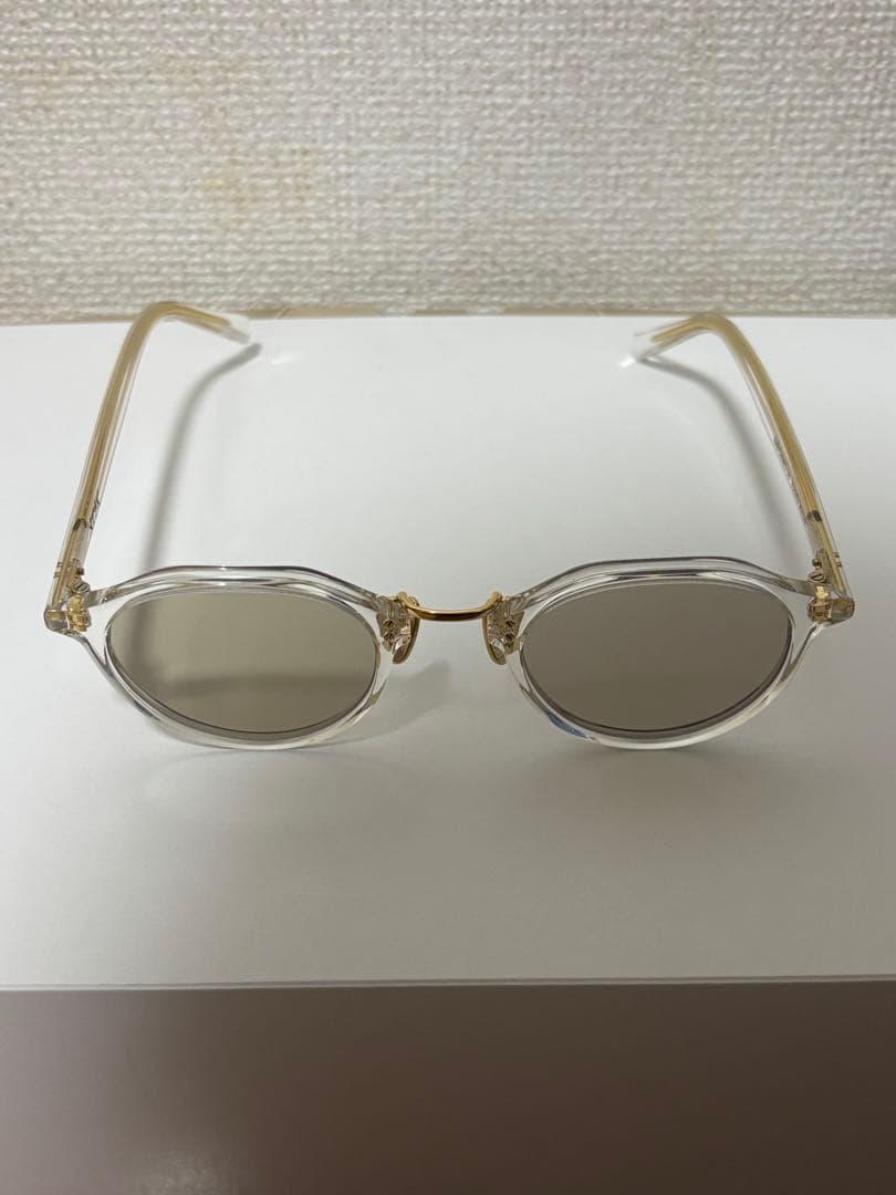 A.D.S.R./SATCHMO03クリア/ゴールドフレーム(Lt.Brown)