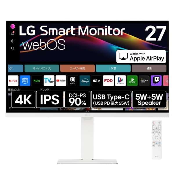 LG 27U730SA-W 27インチ 4K モニター 新品同様