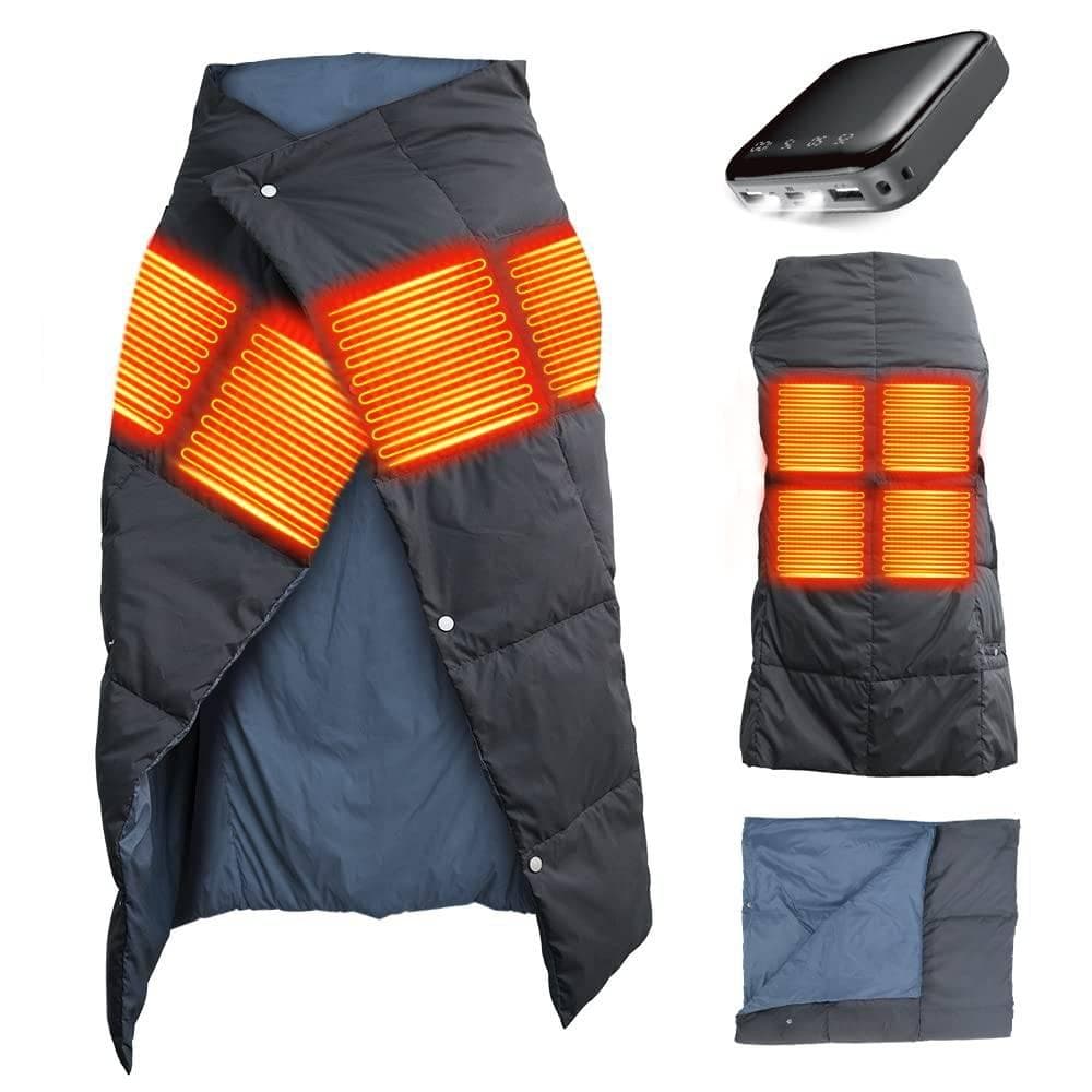 モバイルバッテリー付き USB電気毛布 5WAY利用