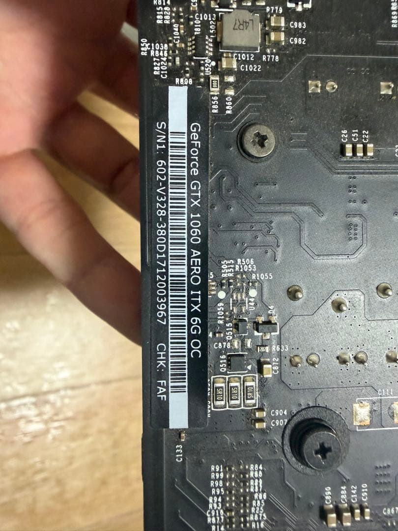 グラフィックボード・グラボ・ビデオカード GeForce GTX 1060 AERO ITX 6GB