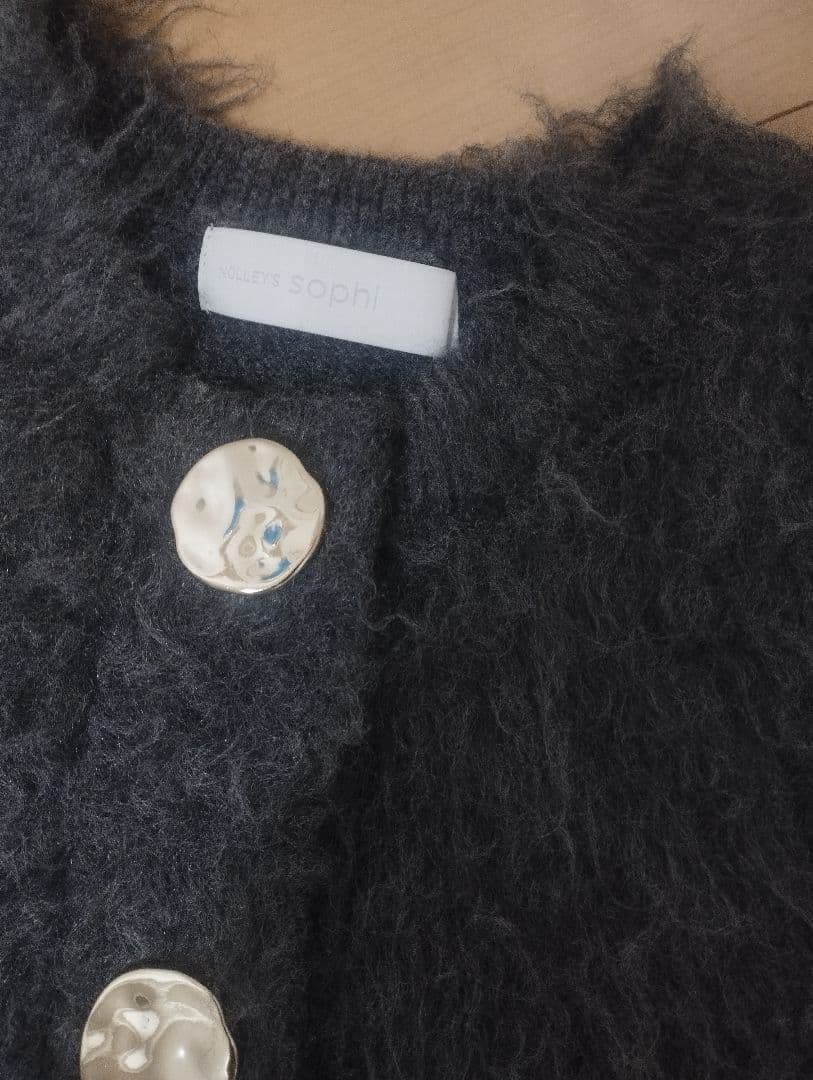 NOLLEY'S sophi　ビックボタン起毛ファーベスト