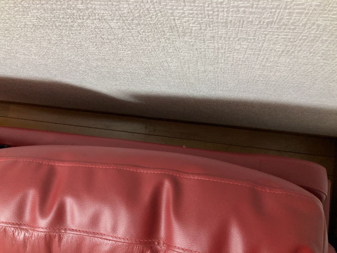 ニトリ　2人掛けソファ　レッド(訳あって安くしました)