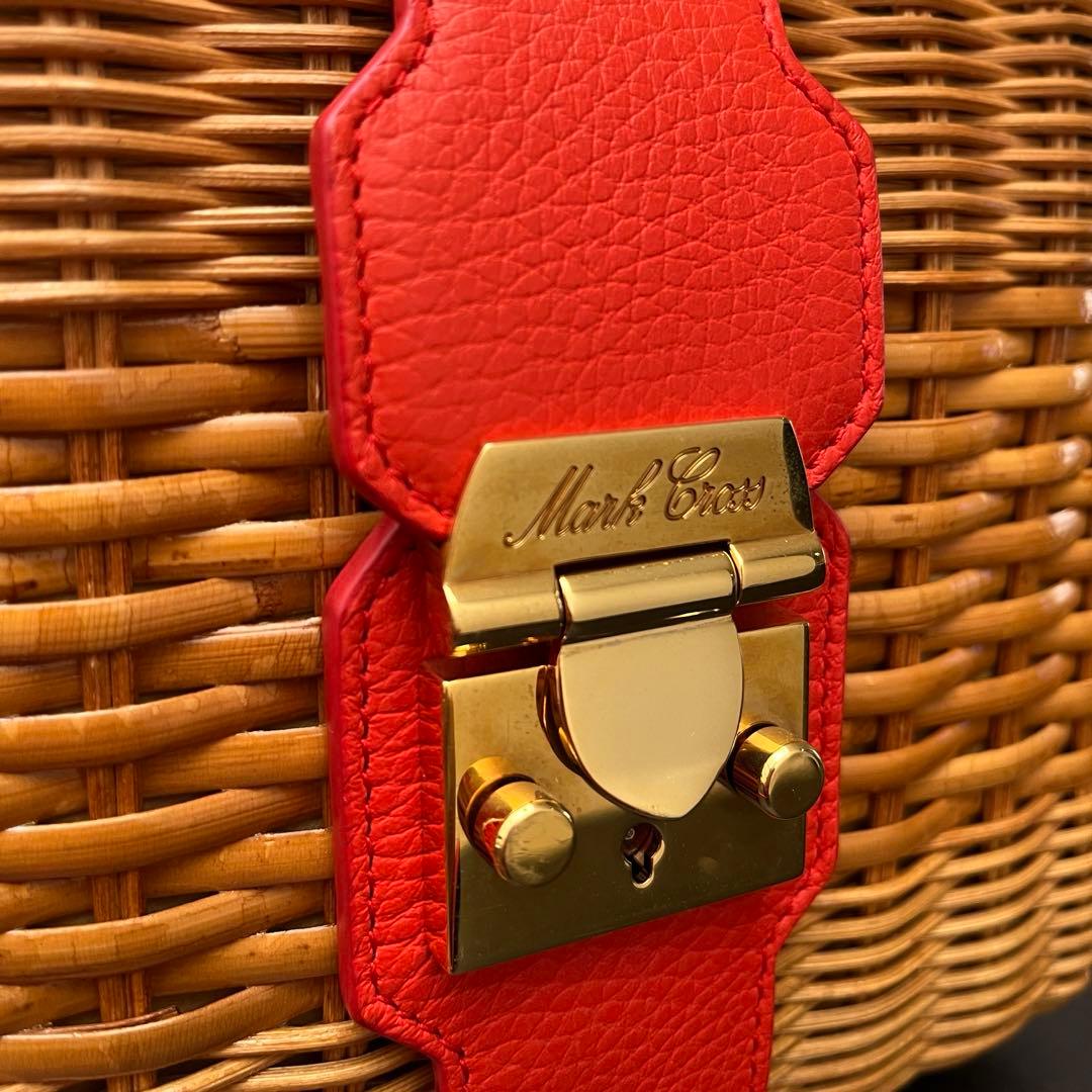 き*こ様 Mark Cross マーククロス　かごバッグ　カゴ　ショルダー　ラタ