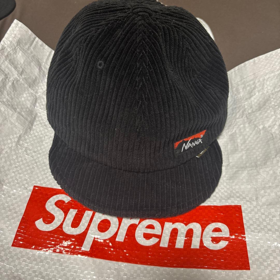ナンガ　キャップ　コーデュロイ　黒