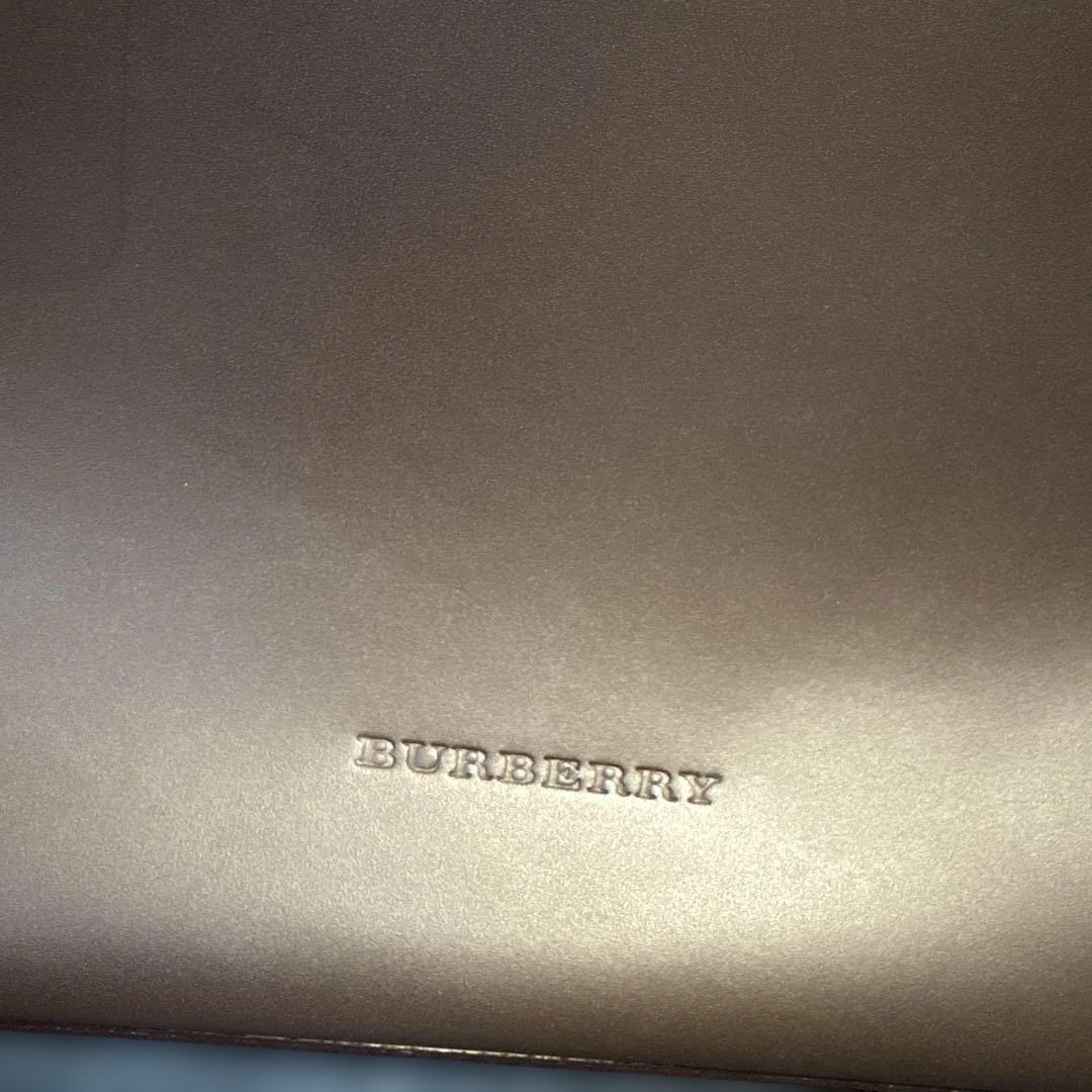 値下げしました【Burberry】ブラウンレザー ビジネスバッグ