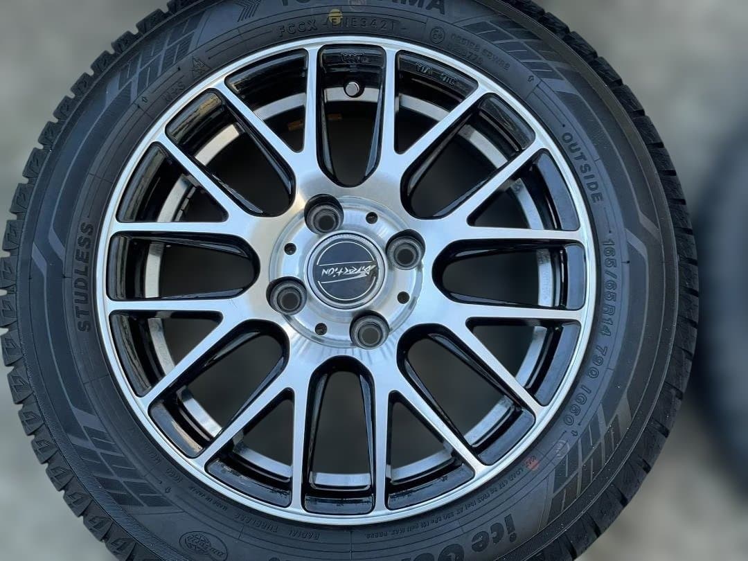 14インチアルミホイール スタッドレス　165/65R14　2本セット①