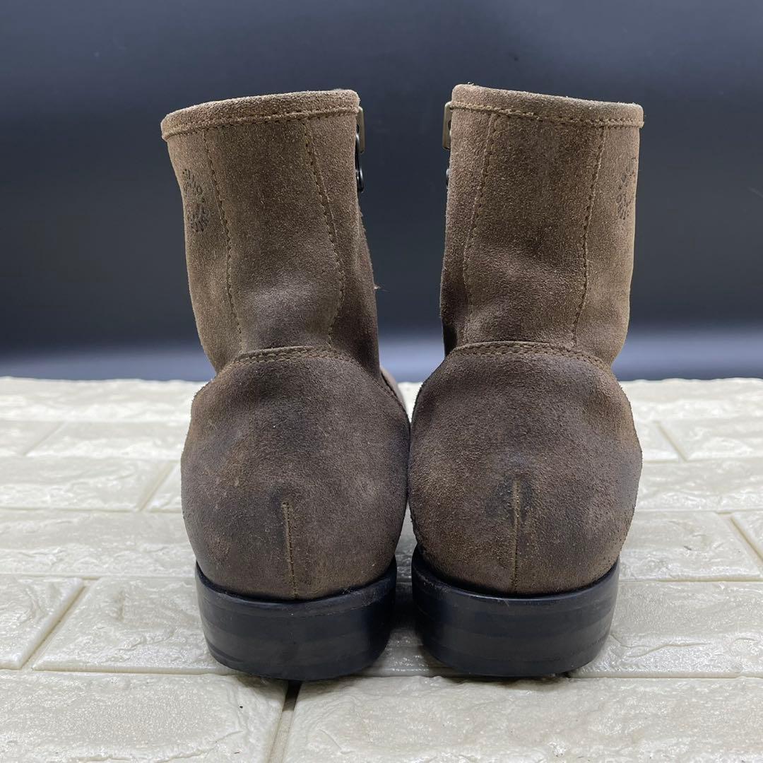 【良品】BUTTERO ブッテロ サイドジップブーツ 42 ブラウン レザー