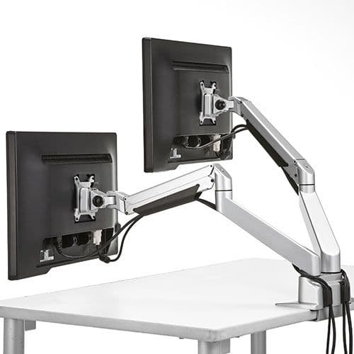 サンワサプライ 100-LA025 デュアルモニターアーム ガス圧式 34インチ