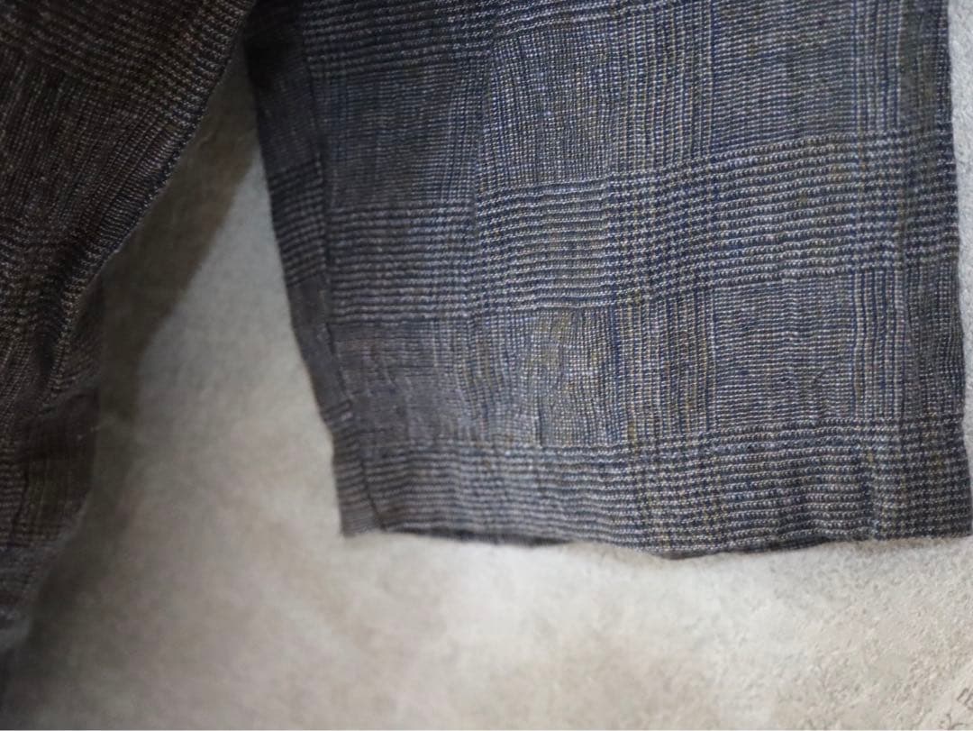 ジャーナルスタンダードラックス グレンチェックリネン コモドジャケット