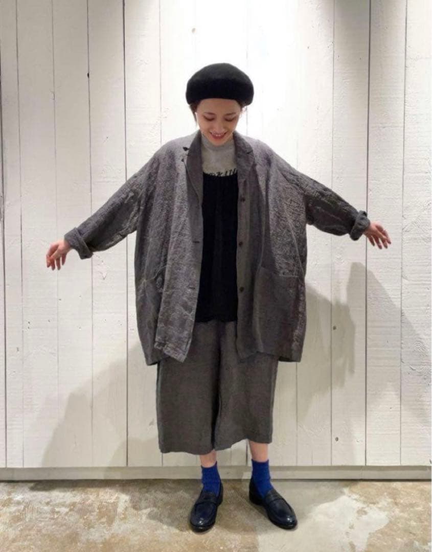 ジャーナルスタンダードラックス グレンチェックリネン コモドジャケット