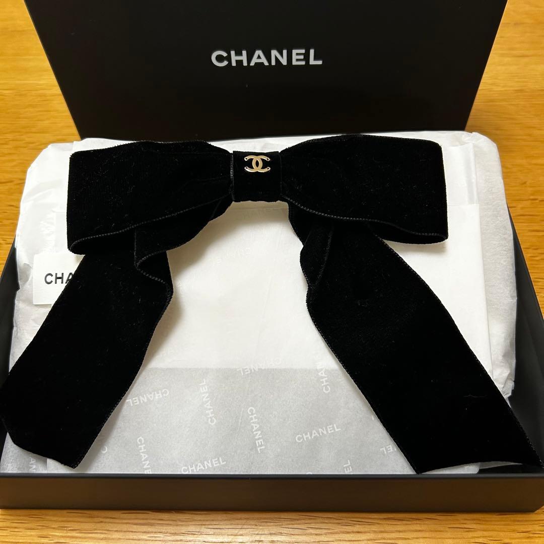 本日限りお値下げ！新品未使用！シャネル♡リボンバレッタ