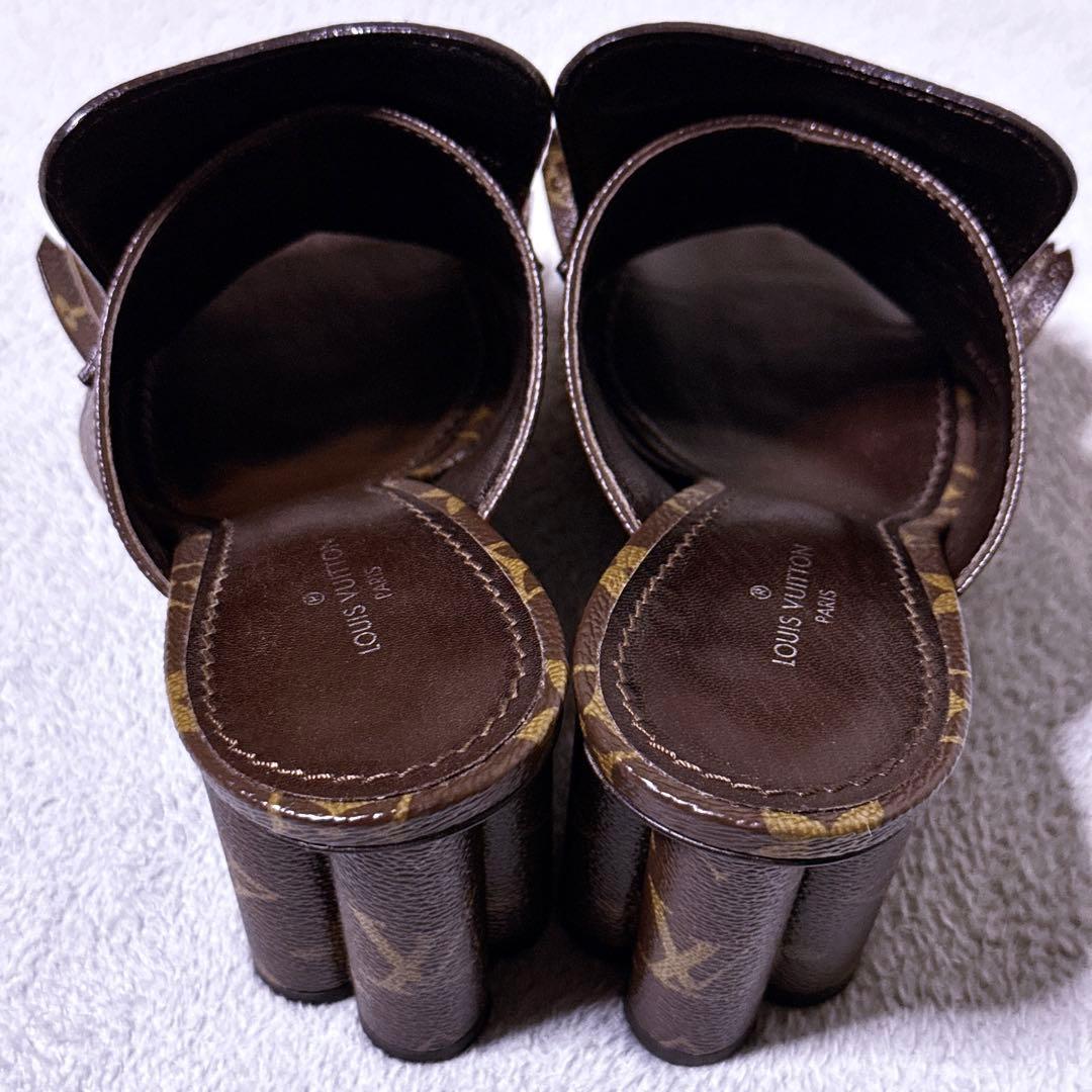 箱付き【未使用級】ルイヴィトン インディアナラインミュール モノグラム LV金具