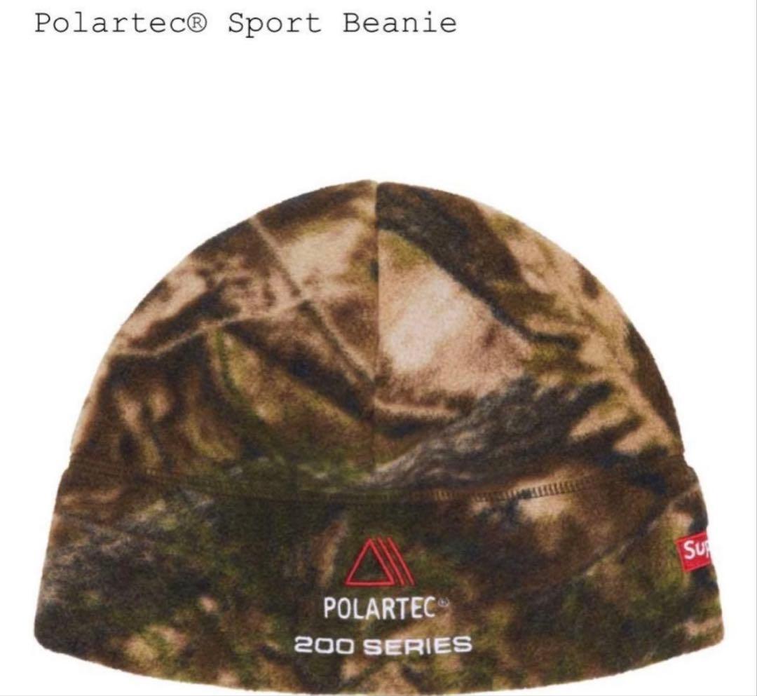 タグ付きSupreme PolartecSportBeanieTree Camo