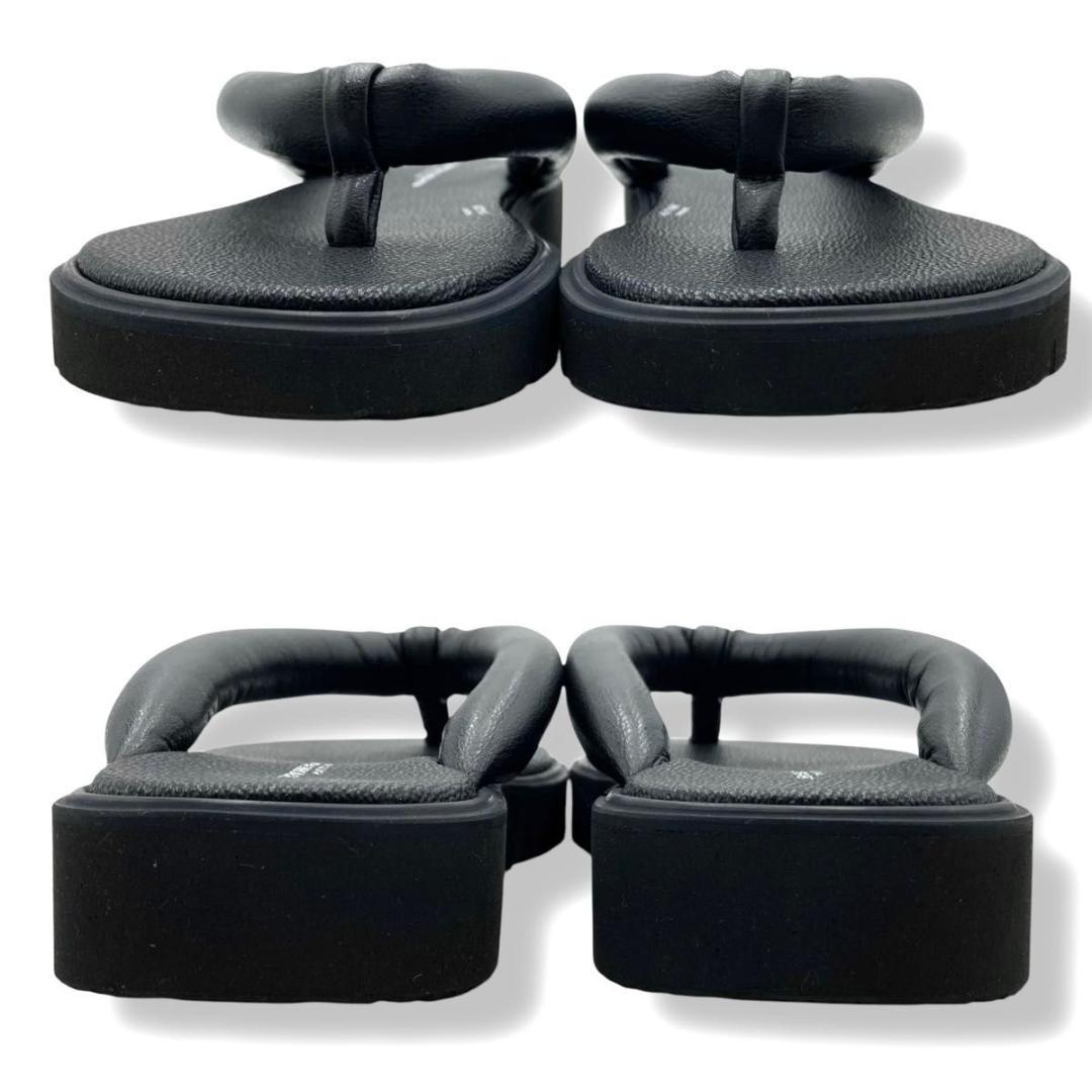 【未使用品】 トシノスケタケガハラ ビューティフルシューズ　トングサンダル　黒