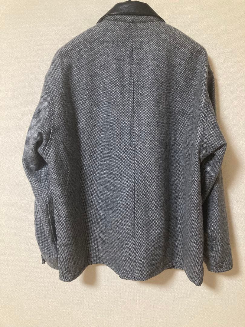 417 edifice ウールツイードカバーオール グレー echeveria