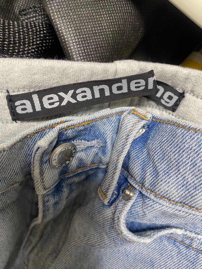 alexander デニム＆スウェットショートパンツ