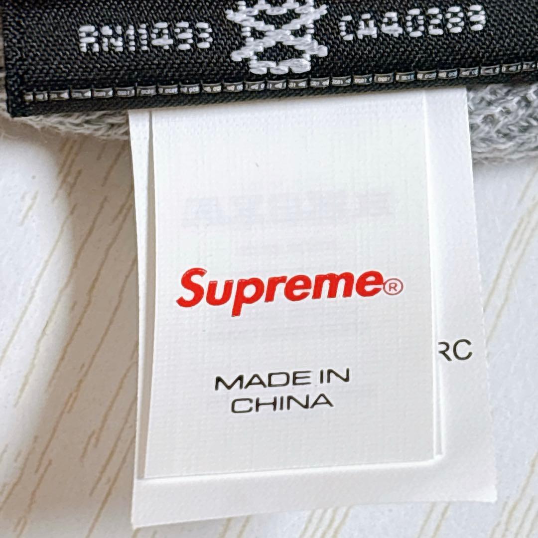 2点セット　Supreme ニット帽　ビーニー　ツノ　Sロゴ　グレー