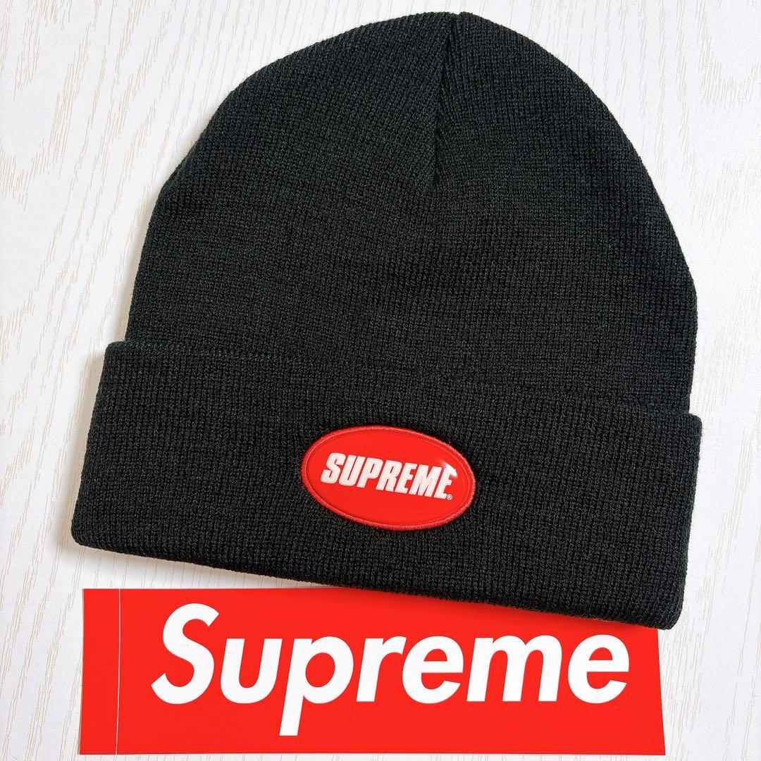2点セット　Supreme ニット帽　ビーニー　ツノ　Sロゴ　グレー
