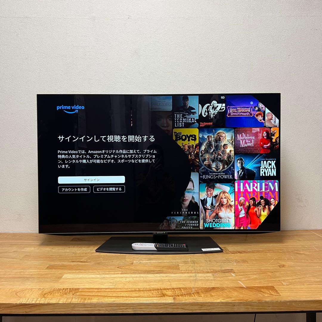 シャープ 48V型 4K有機ELテレビ AQUOS 4T-C48CQ1 アプリ○