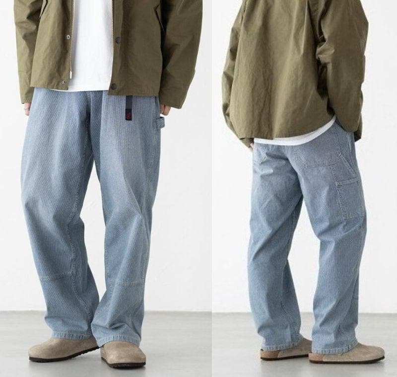 GRAMICCI グラミチ / ジャパニーズ ヒッコリー デニム ワークパンツ