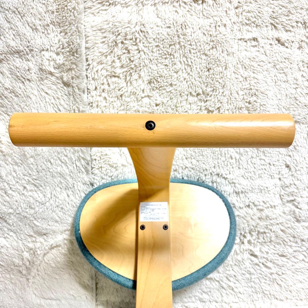 【美品】バランスチェア イージー balans Easy ライトブルー　リボ