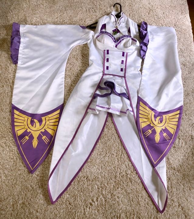 リゼロエミリアコスプレ衣装+ウィッグセット