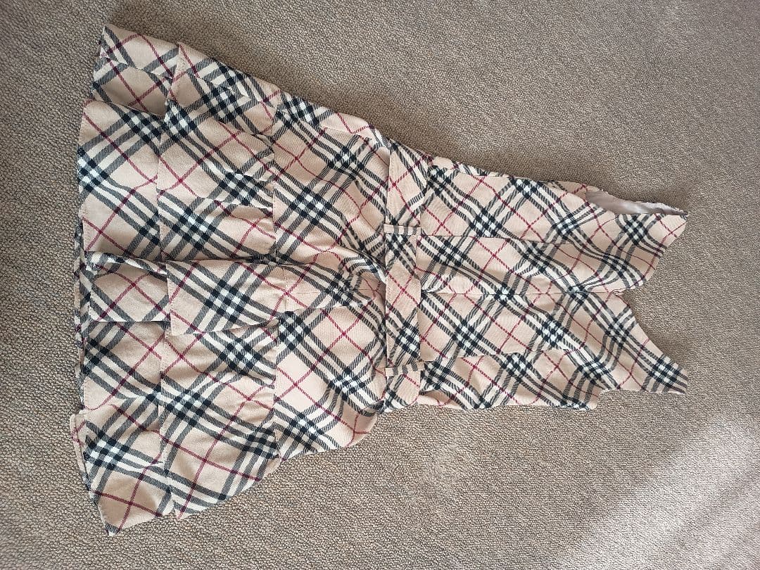 希少品★バーバリー★ ワンピース ウール ノバチェック リボン ベルト