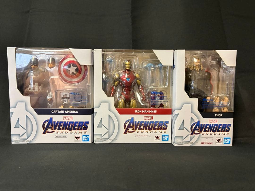 フィギュアーツ アイアンマンMk85 キャプテン・アメリカ ソー 3個セット