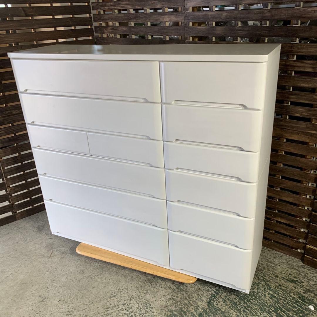 I629 ニトリ ハイチェスト オウカ2 150-6HC 押入れ ホワイト