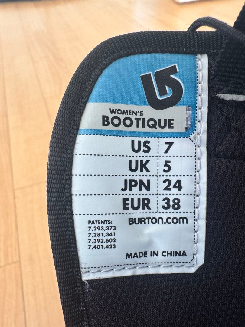 BURTON BOOTIQUE 女性用スノーボードブーツ ブラック