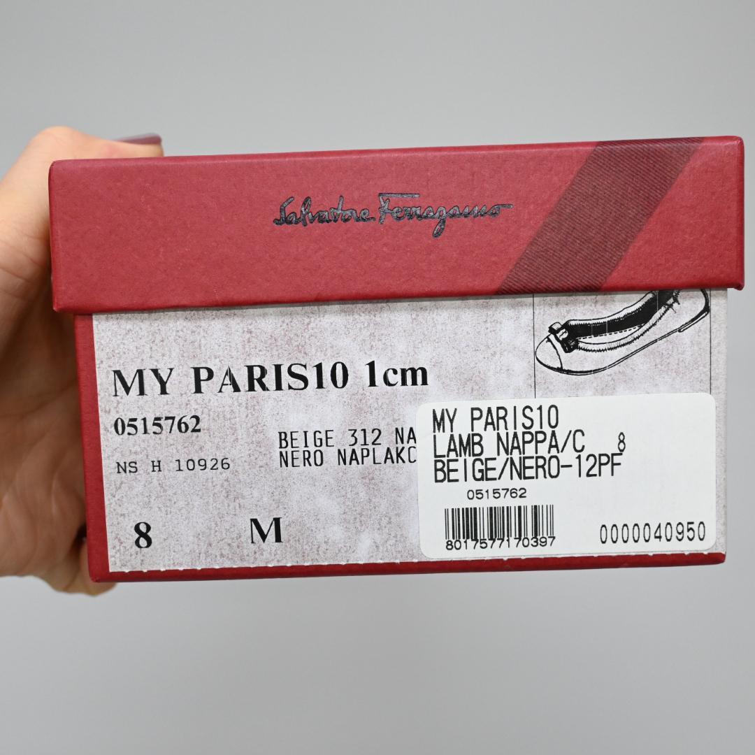 ■ 47977★フェラガモ MY PARIS10 フラットシューズ　ヴァラ