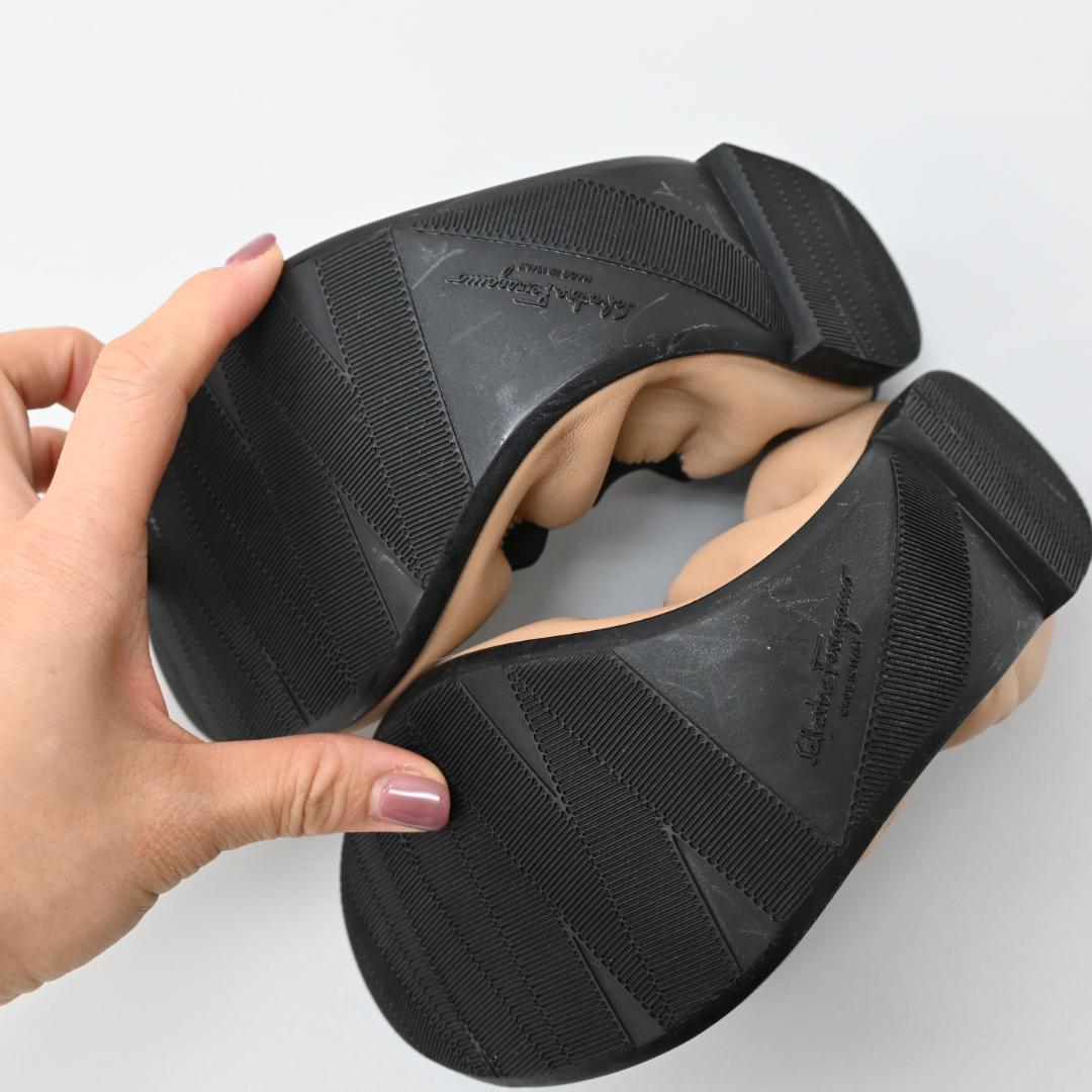 ■ 47977★フェラガモ MY PARIS10 フラットシューズ　ヴァラ