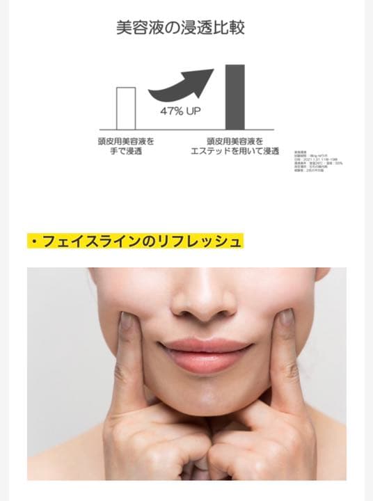 【新品】エビス　髪と頭皮用美顔器