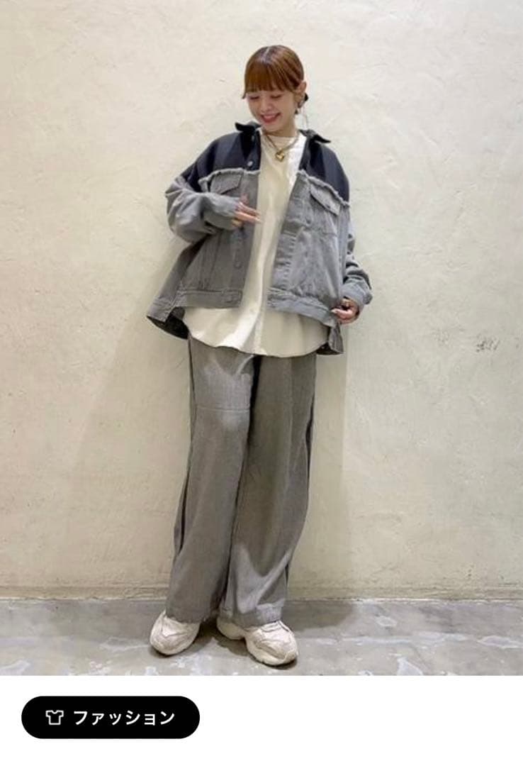 《今季　完売品》✨ニコアンド　リメイク風モンスターGジャン　グレー