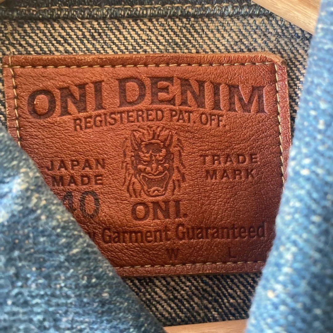 ONI DENIM 鬼デニム　デニムジャケット　インディゴ Gジャン