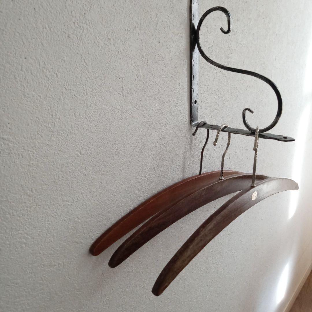 チークのハンガー 5本セット スウェーデン 北欧ヴィンテージ