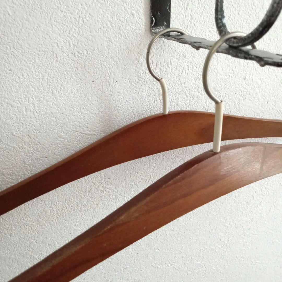 チークのハンガー 5本セット スウェーデン 北欧ヴィンテージ