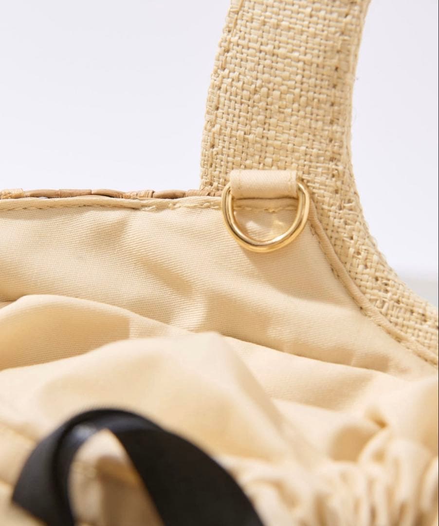 mimi203★パールハンドルバスケット★S チェーン付き