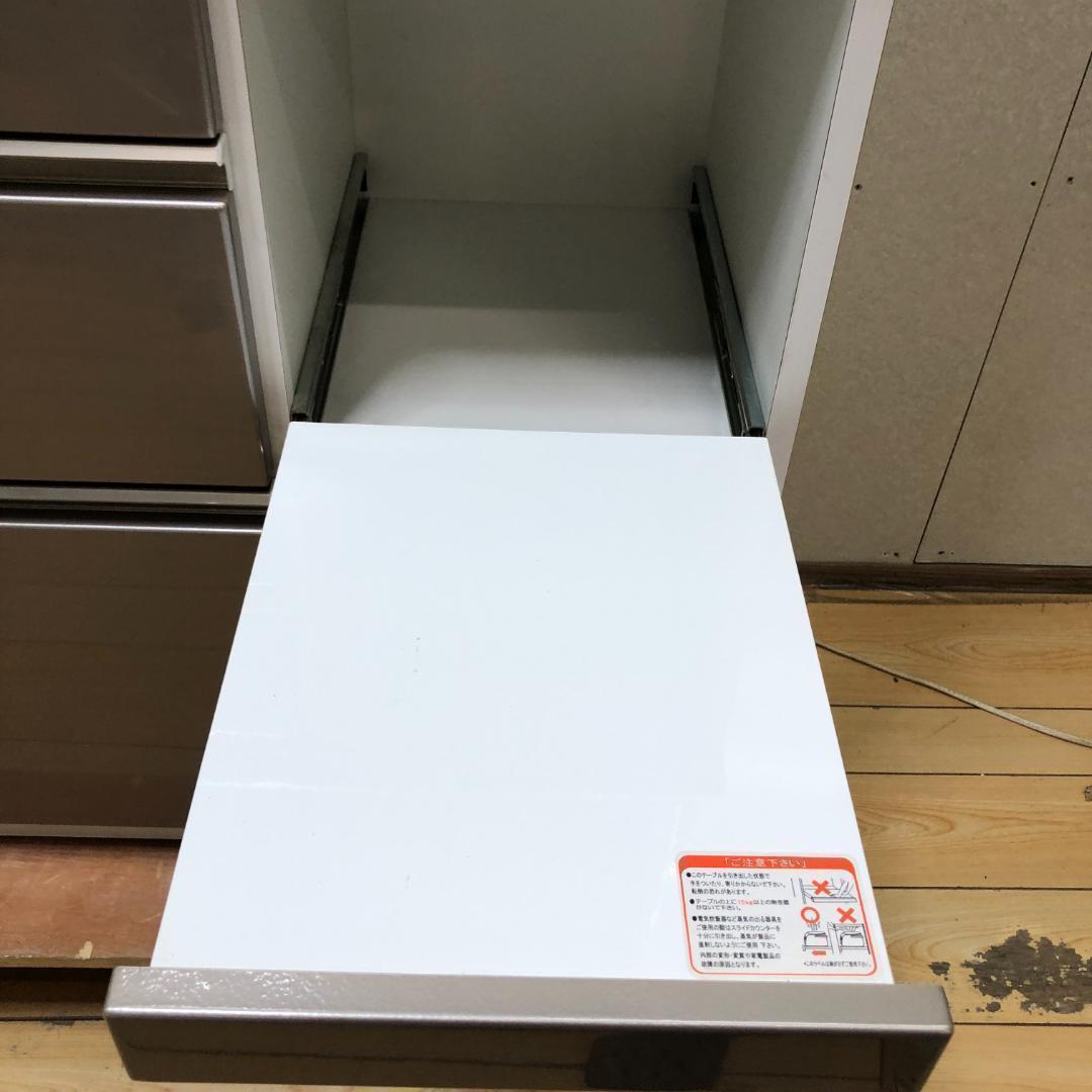 ニトリ 幅100cm キッチンボード　アルミナ2 食器棚 750705-3