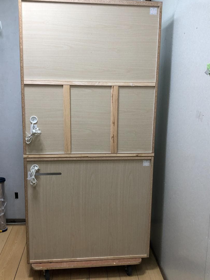 ニトリ 幅100cm キッチンボード　アルミナ2 食器棚 750705-3