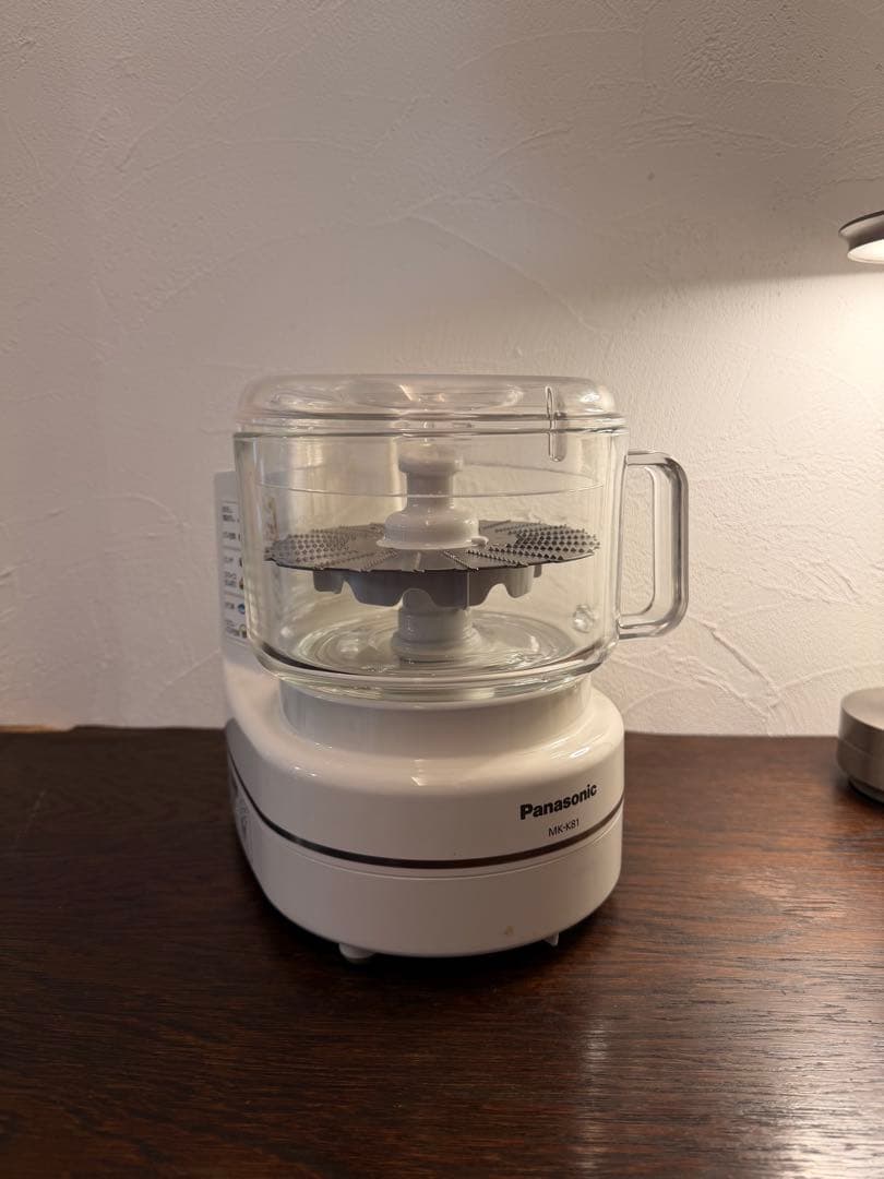 【美品】Panasonic フードプロセッサー ホワイト MK-K81