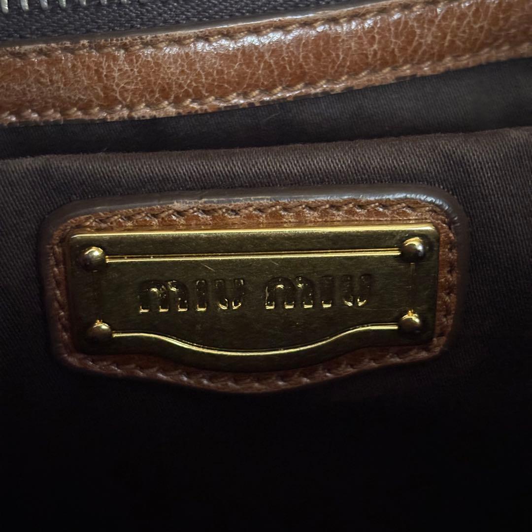 MIU MIU サイドリボン ハンド ショルダーバック 2WAY