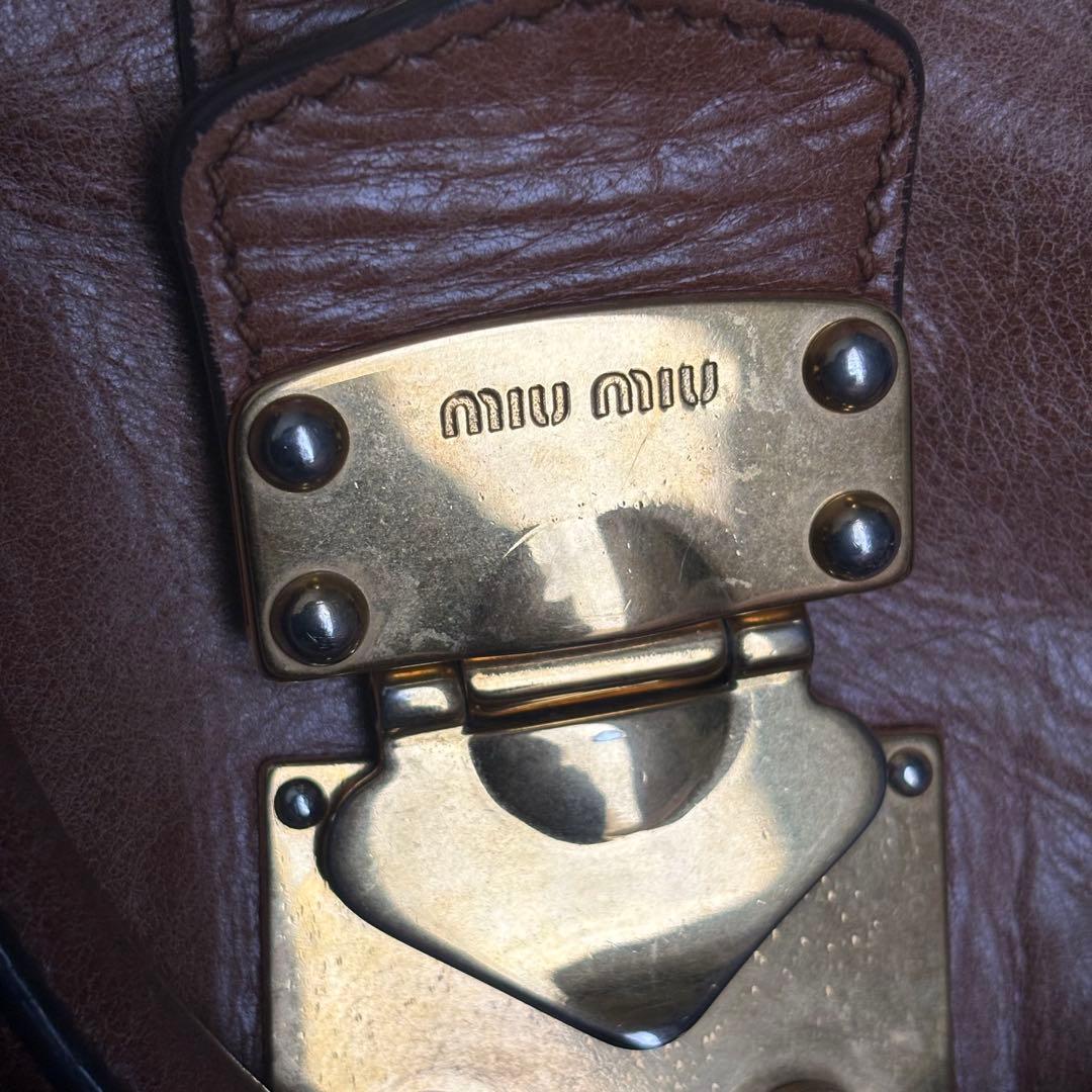 MIU MIU サイドリボン ハンド ショルダーバック 2WAY