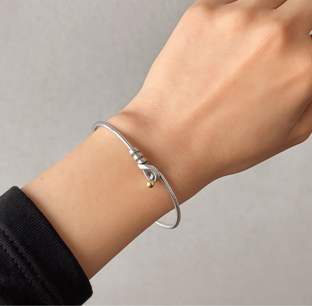 TIFFANY＆Co. ティファニー バングル 925 750 ラブノット