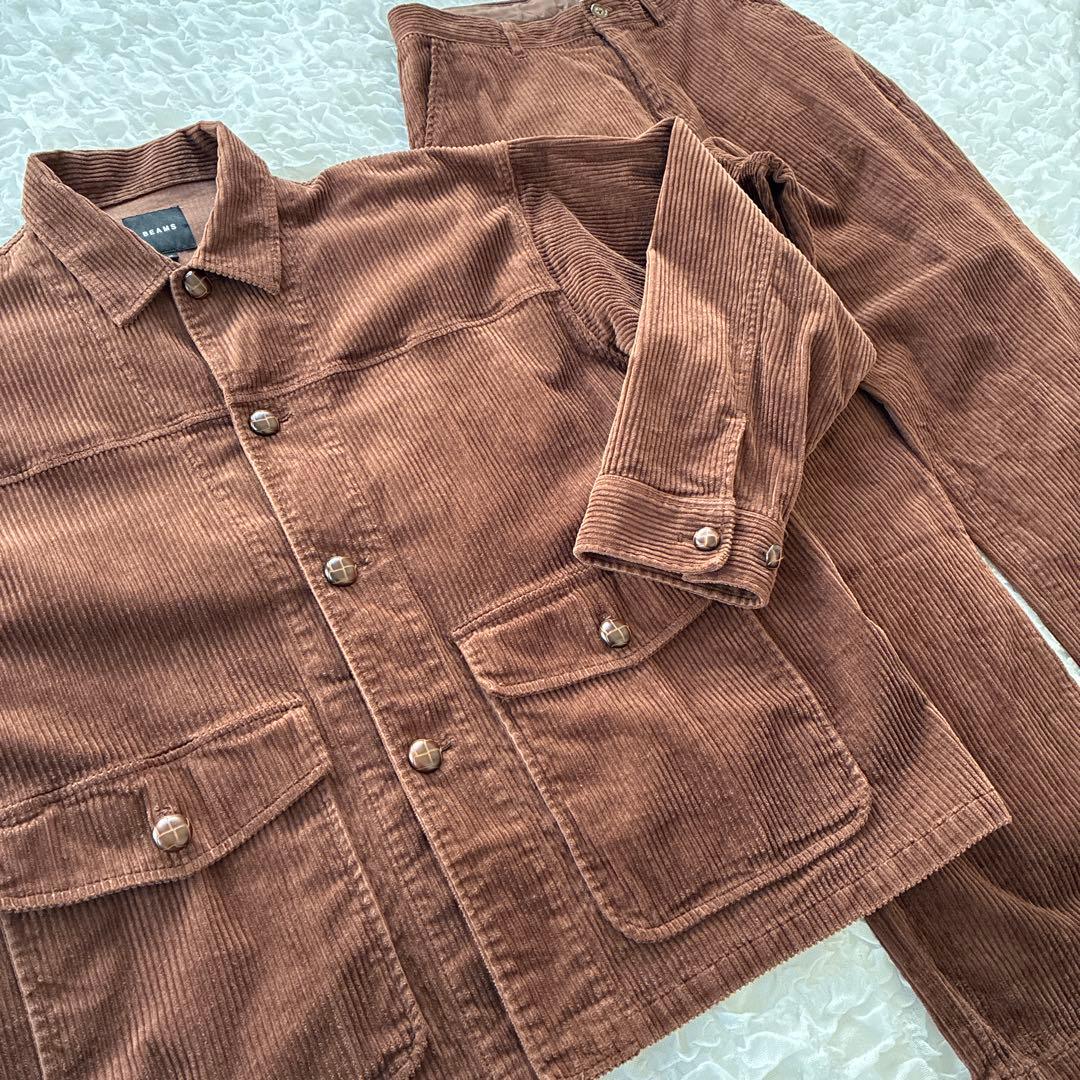 BEAMS コーデュロイ セットアップ ジャケット パンツ コート カバーオール