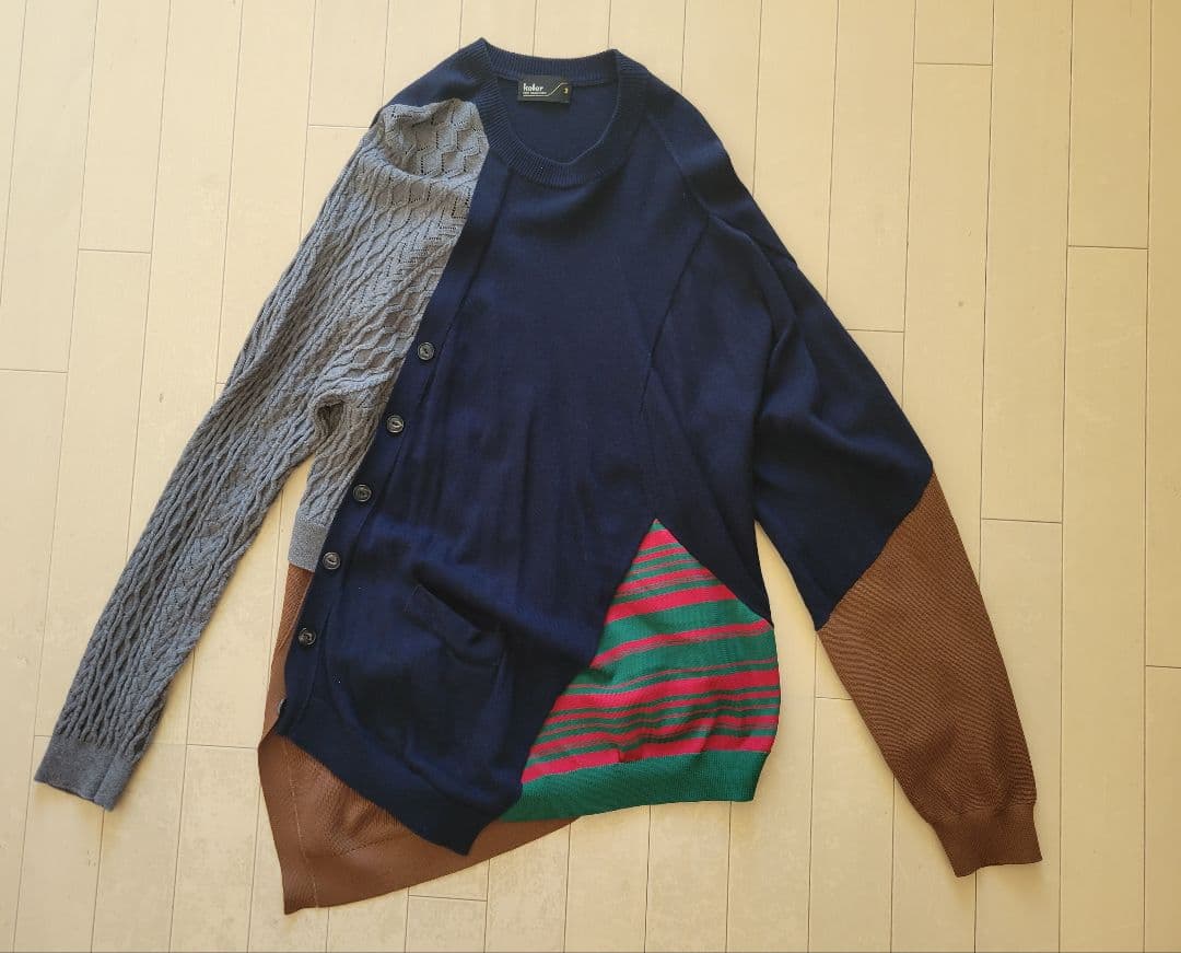 kolor　クレイジーパターンニット