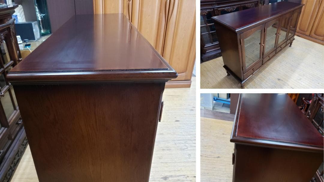 タイラ　K1　飛騨産業　キツツキマーク　脚付き　サイドボード