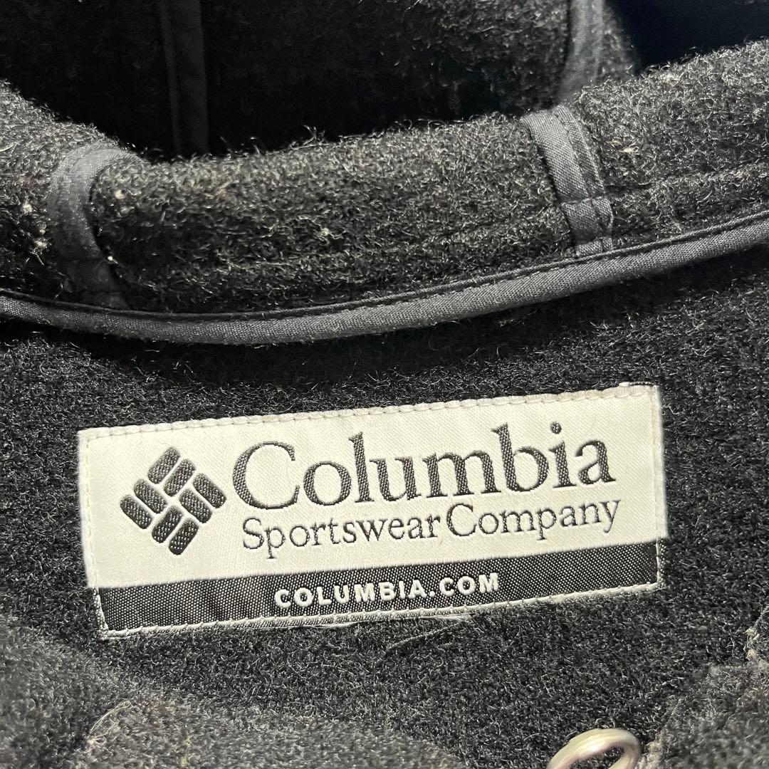 古着 90's コロンビア ショート ダッフルコート ウールジャケット 黒